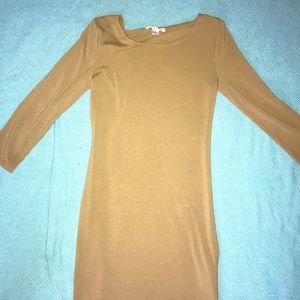 Tan F21 Never worn BodyCon Dress!